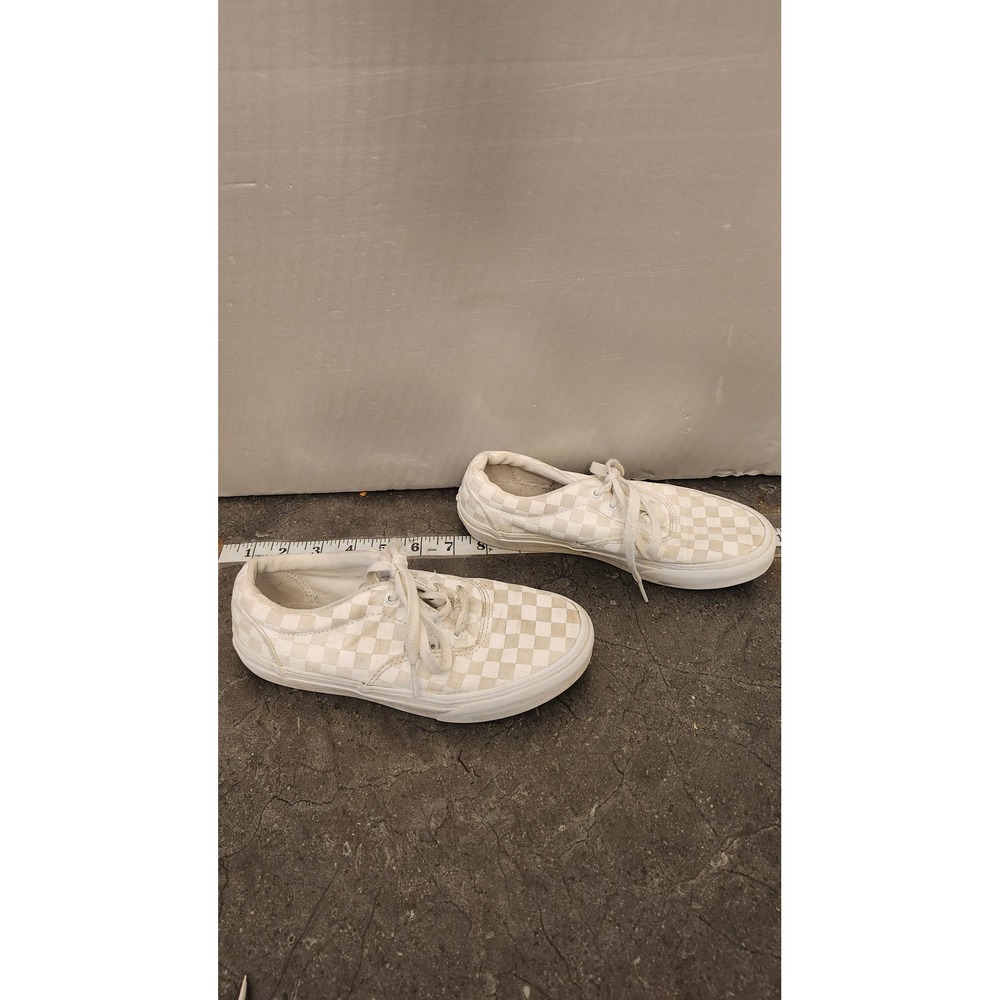 Vans Doheny White Checker Skate Shoes Youth Kids US 3.0 Classic Low‎ Top - Picture 4 of 8
